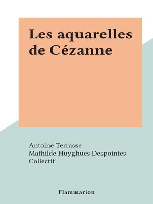 cover image of Les aquarelles de Cézanne